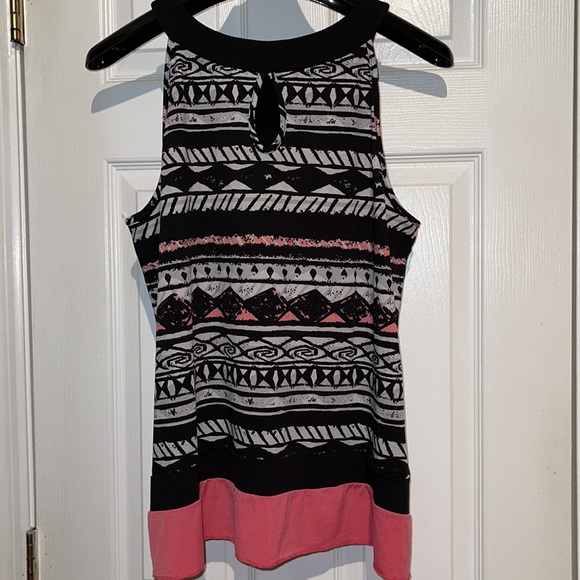 Black white & pink tank tunic - Picture 2 of 3
